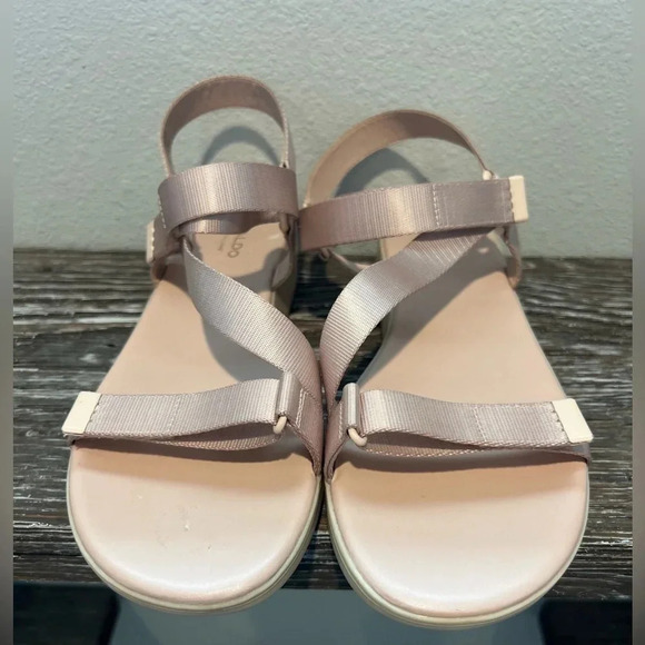 Aldo EOWENIEL Women's Fabric Sandals with Flat Heels‎ Size 11 - Picture 8 of 9